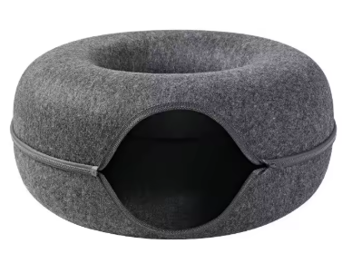 Túnel-Cama Donut Interactivo para Gatos