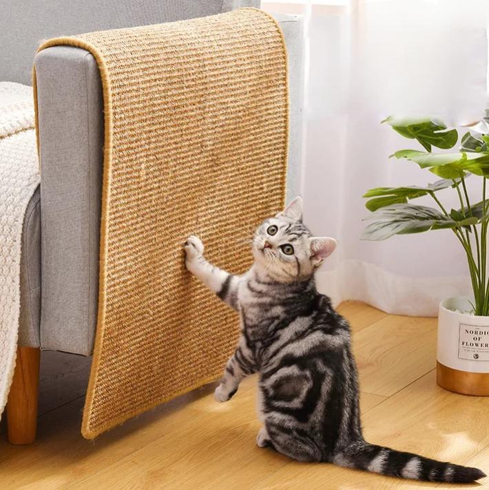 Rascador de Sisal para Gatos – Protege Muebles y Afila Uñas