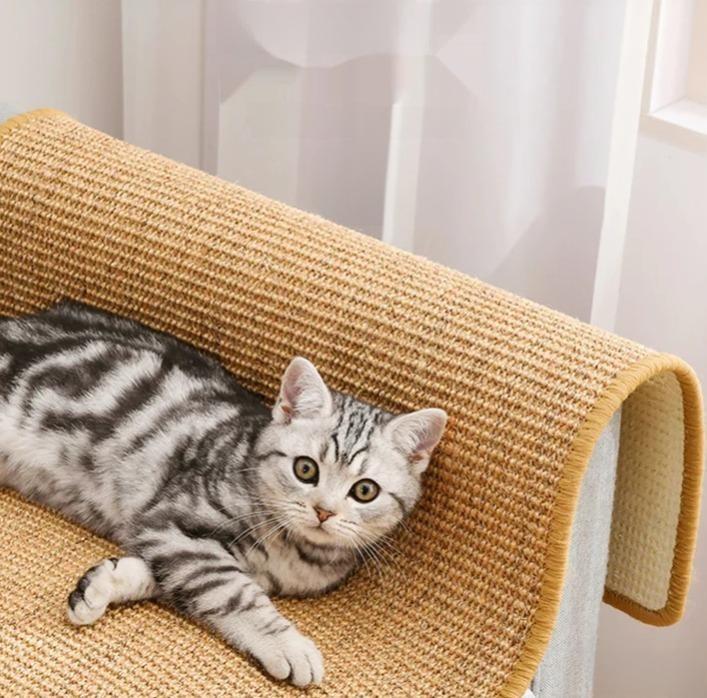 Rascador de Sisal para Gatos – Protege Muebles y Afila Uñas